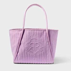 NWT Roller Rabbit x Target Lilac Terry Beach Tote Bag